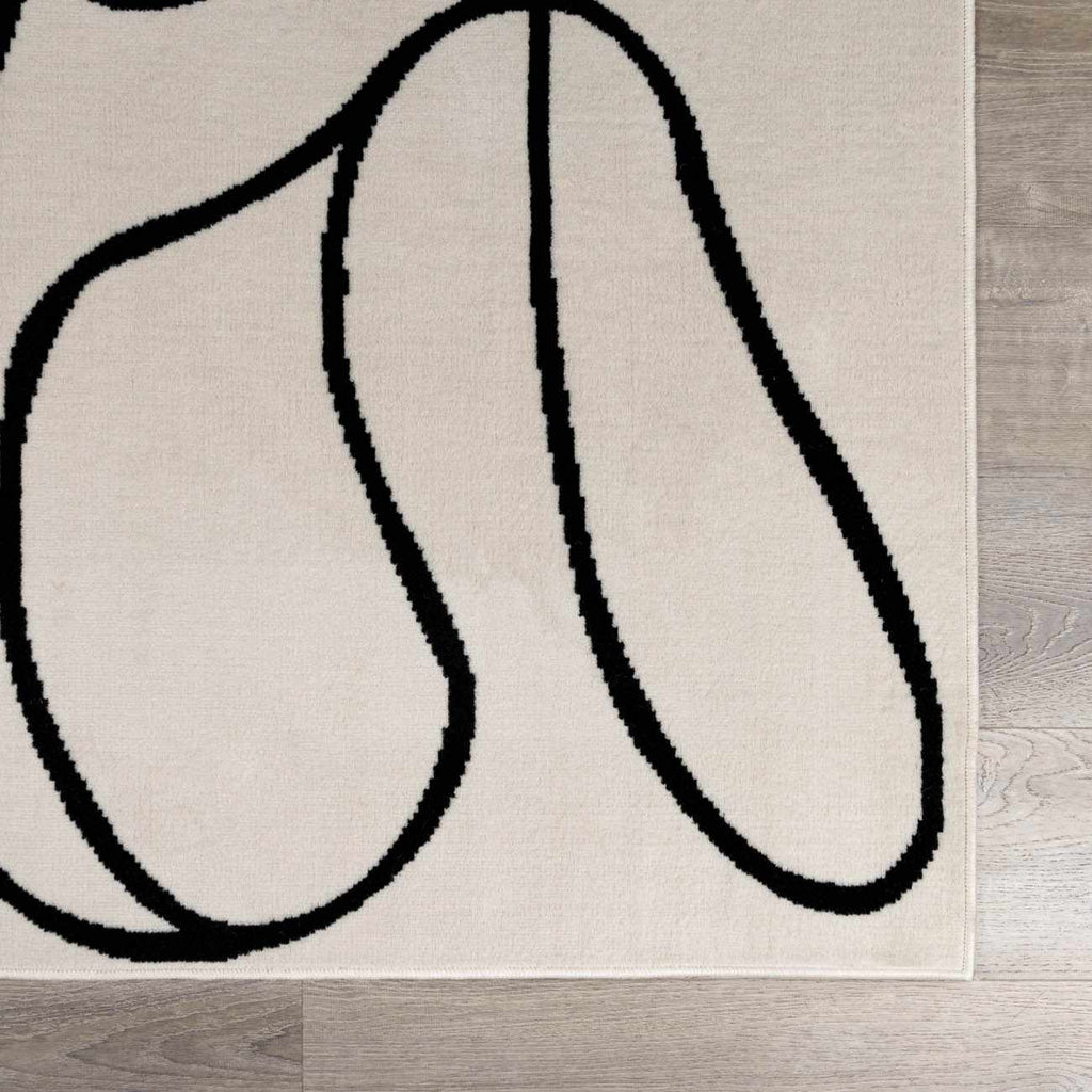 Eilir Modern Low Profile Boho Rug – Stylish Contemporary Floor Carpet