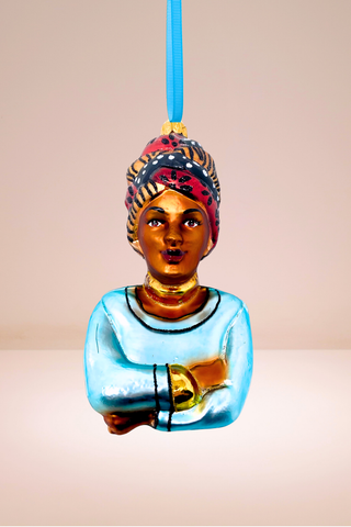 Ena African Glass Christmas Ornament – Powerful Women Collection