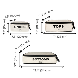 Best Packing Cubes, 3-pack – Cream