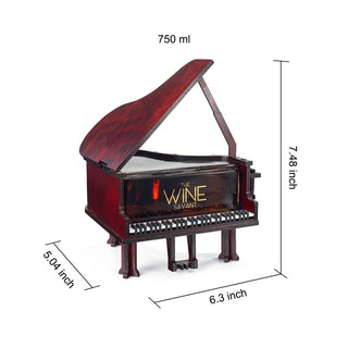 Mahogany Grand Piano Decanter — 25 oz Whiskey & Liquor Decanter