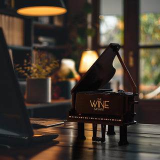 Mahogany Grand Piano Decanter — 25 oz Whiskey & Liquor Decanter