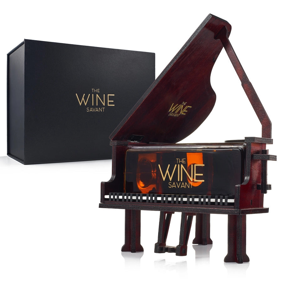 Mahogany Grand Piano Decanter — 25 oz Whiskey & Liquor Decanter