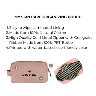 My Skin Care - Organizing Pouch – Pink/Blush