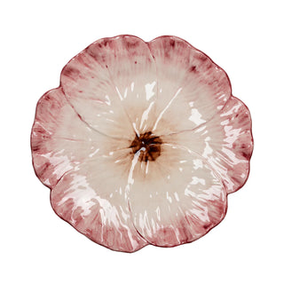 Elisabetta Flower Dinner Plate – Hand-Painted Portuguese Ceramic Plate in Lilac, Blue, Green, Pink, Orange & Yellow