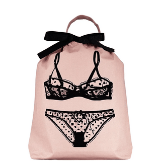 Polkadot Lingerie Travel Bag – Pink/Blush