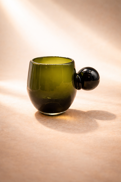 Potosi Forest Green Recycled Glasses Set of 4