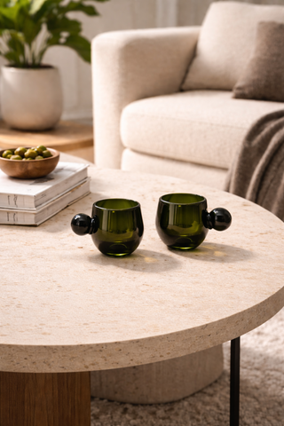 Potosi Forest Green Recycled Glasses Set of 4