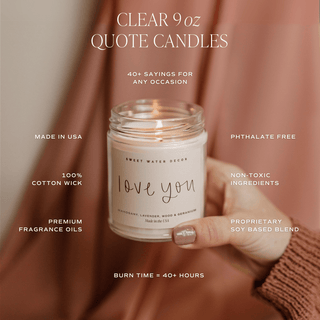 She Believed She Could So She Did Soy Candle - Clear Jar - 9 oz (Island Air)