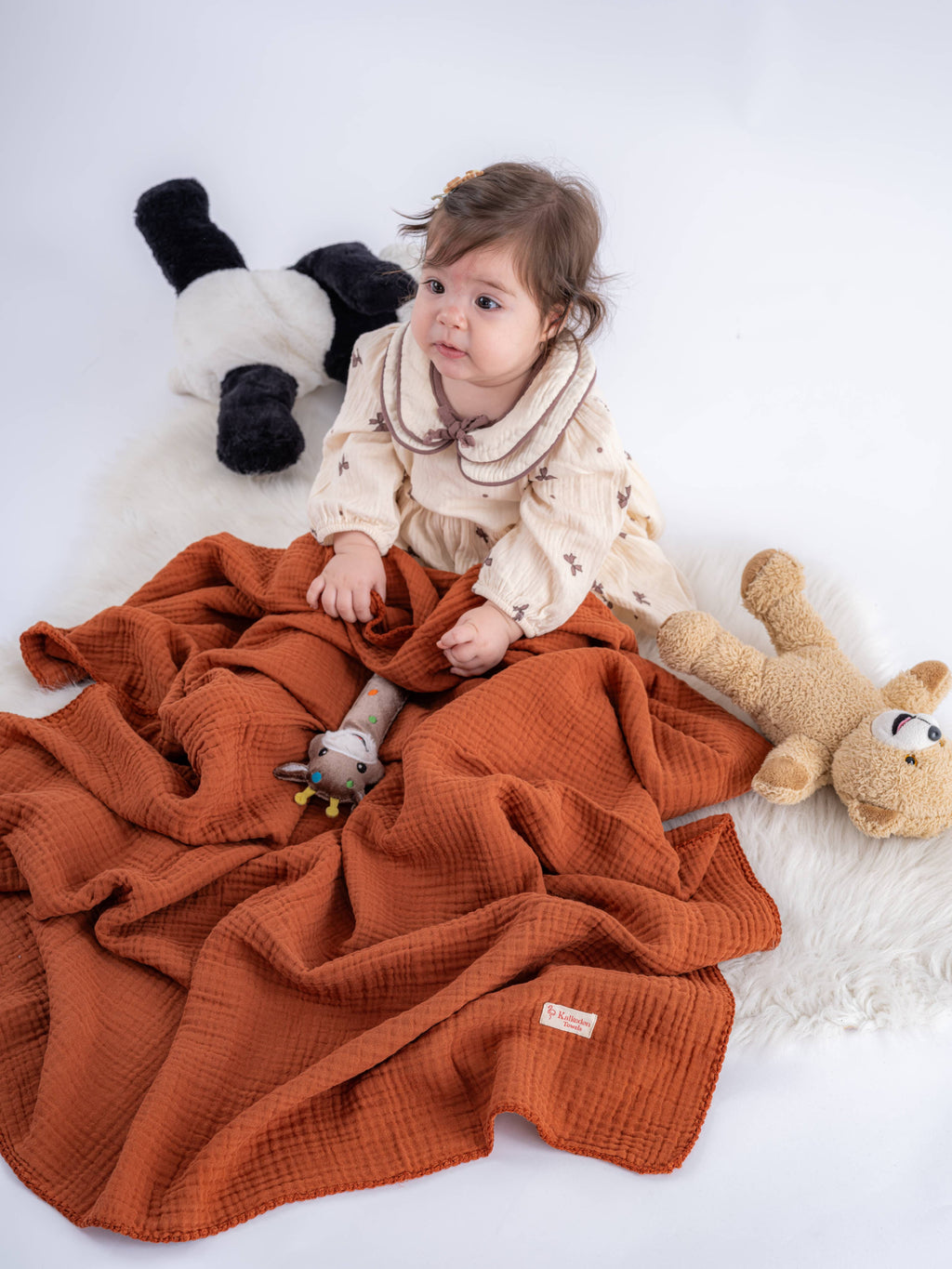 Quilted Muslin Blanket | 4-Layer Cotton Baby & Home Throw