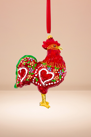 Barcelos Rooster Polish Glass Ornament – Kenzie’s Signature Collection