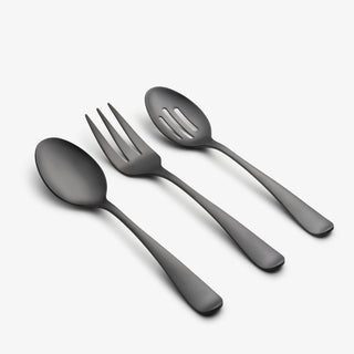 Cambridge Rhiannon Black Satin 45-Piece Flatware Set, 18/0 stainless steel (view 2)