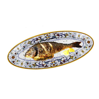 RICCO DERUTA DELUXE: Fish/Hors d'Oeuvres Oval Narrow Platter