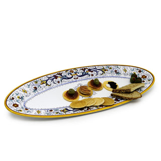 RICCO DERUTA DELUXE: Fish/Hors d'Oeuvres Oval Narrow Platter