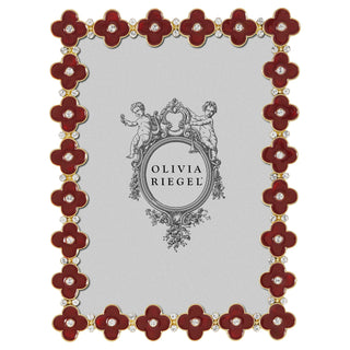 Gold Enamel Clover Picture Frame