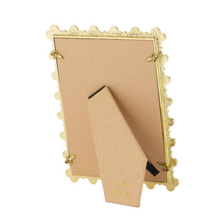 Gold Enamel Clover Picture Frame