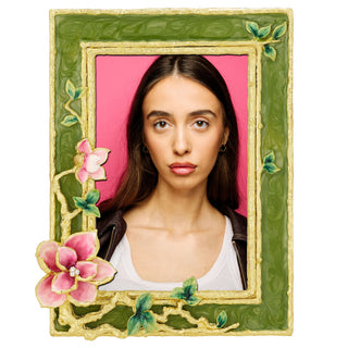 Gloria Floral Crystal Picture Frame