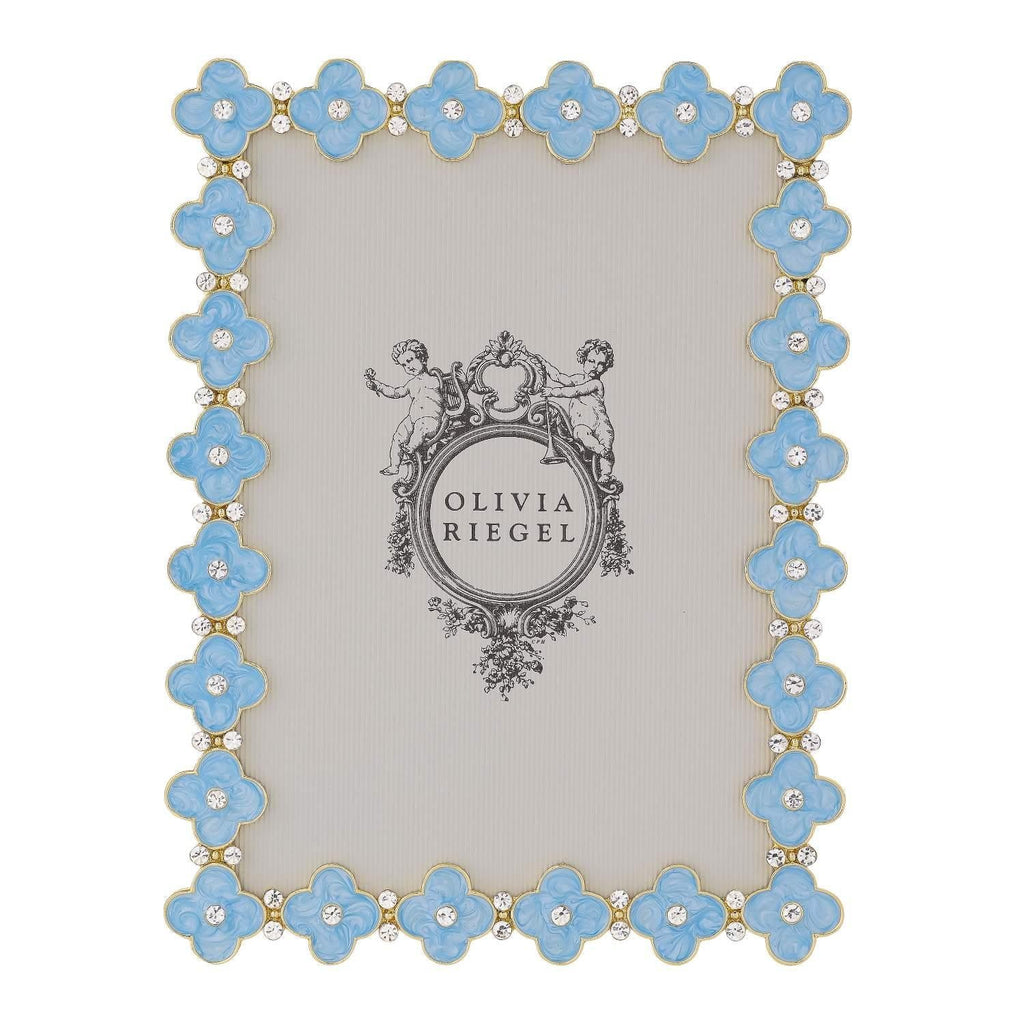 Light Blue Enamel Clover 5