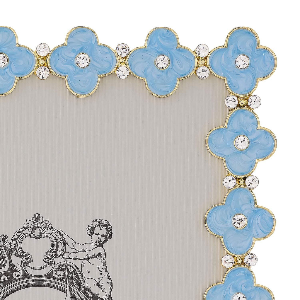 Light Blue Enamel Clover 5