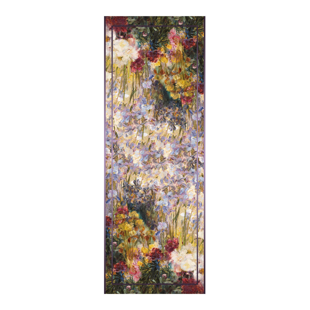 Tiffany Peonies & Iris Silk Blend Shawl – Lightweight Dressy Wrap for Women
