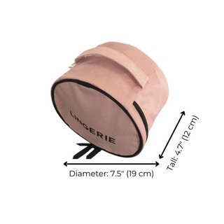 Round Lingerie Case – Pink/Blush
