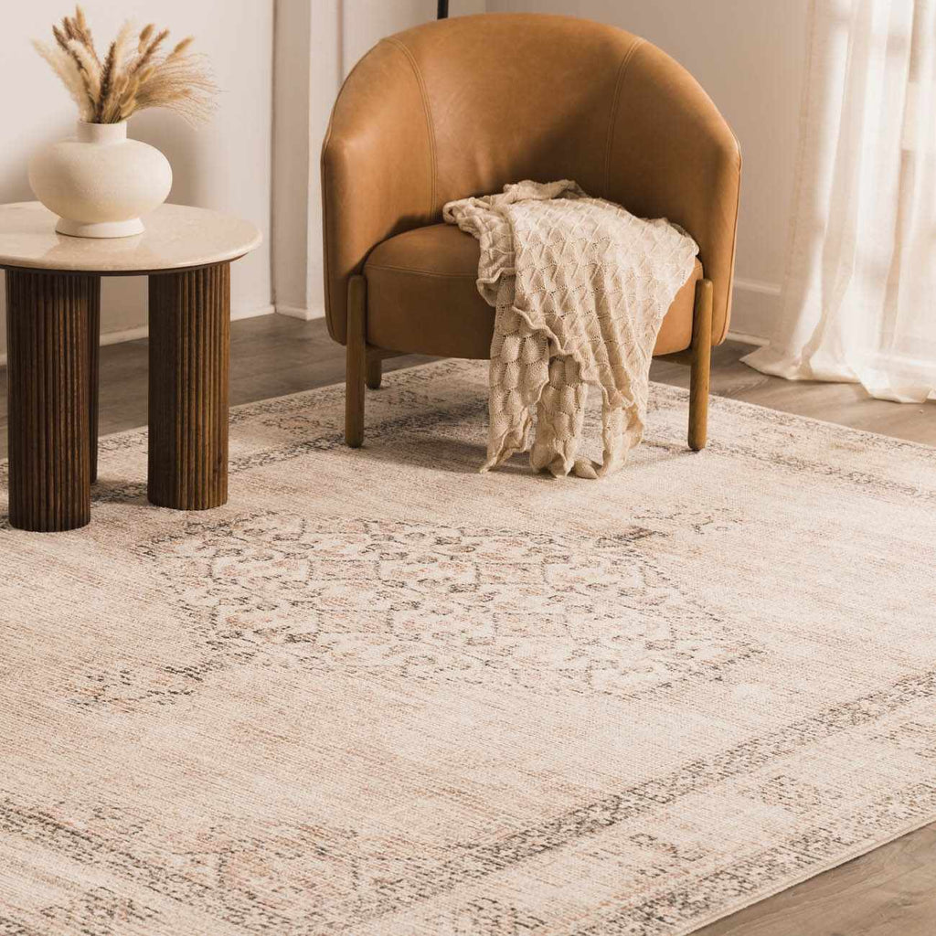 Lila Medallion Brown Livabliss x Becki Owens Rug – Elegant Patterned Area Carpet