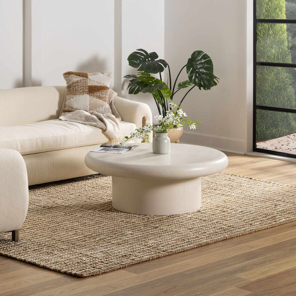 Ambel Tan Camel Jute Area Rug – Natural Handwoven Eco-Friendly Carpet