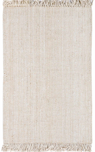 Senneterre Bleached Jute Rug – Natural Handwoven Eco-Friendly Carpet