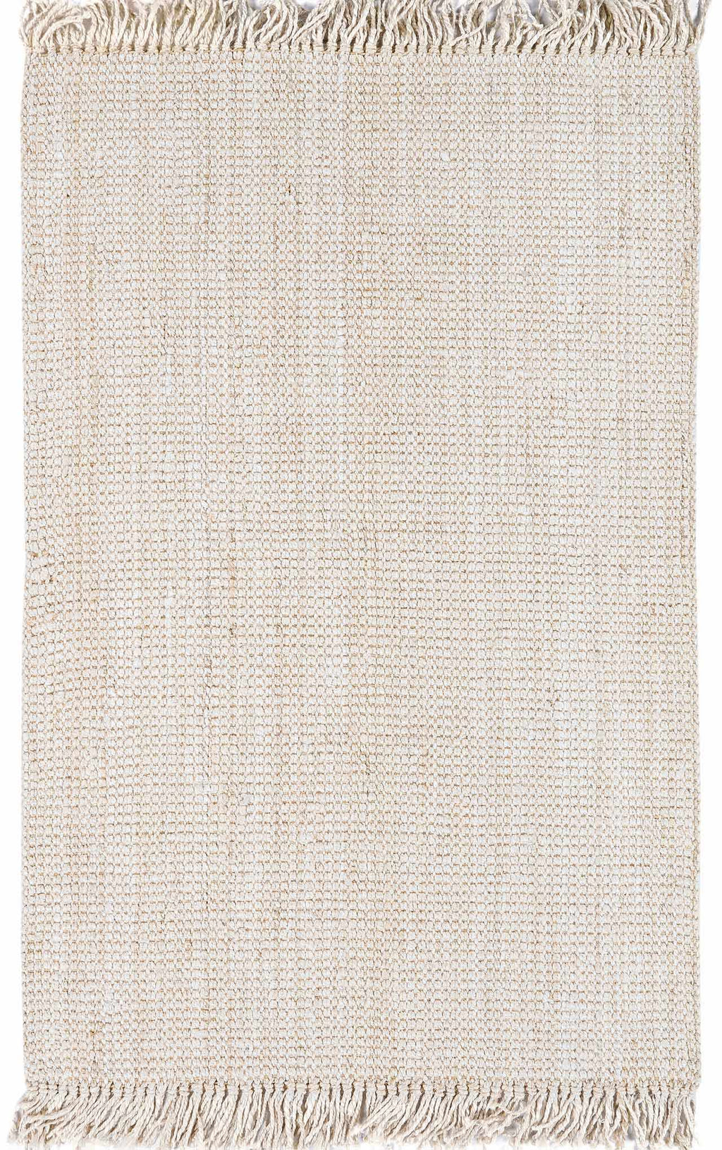 Senneterre Bleached Jute Rug – Natural Handwoven Eco-Friendly Carpet