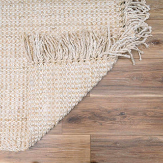Senneterre Bleached Jute Rug – Natural Handwoven Eco-Friendly Carpet