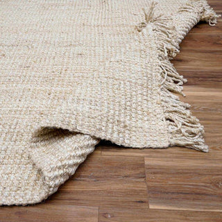 Senneterre Bleached Jute Rug – Natural Handwoven Eco-Friendly Carpet