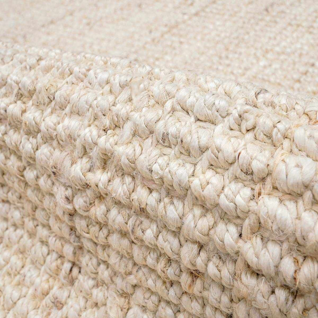 Senneterre Bleached Jute Rug – Natural Handwoven Eco-Friendly Carpet