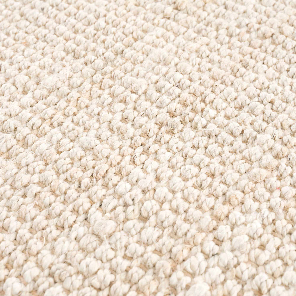 Senneterre Bleached Jute Rug – Natural Handwoven Eco-Friendly Carpet