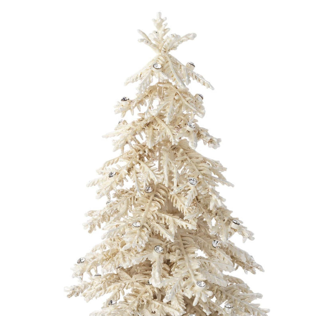Flocked Crystal Tree Stocking Holder