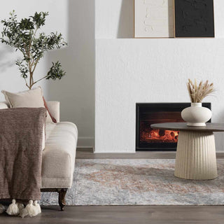 Emke Flat Pile Washable Rug – Low Maintenance Modern Area Carpet