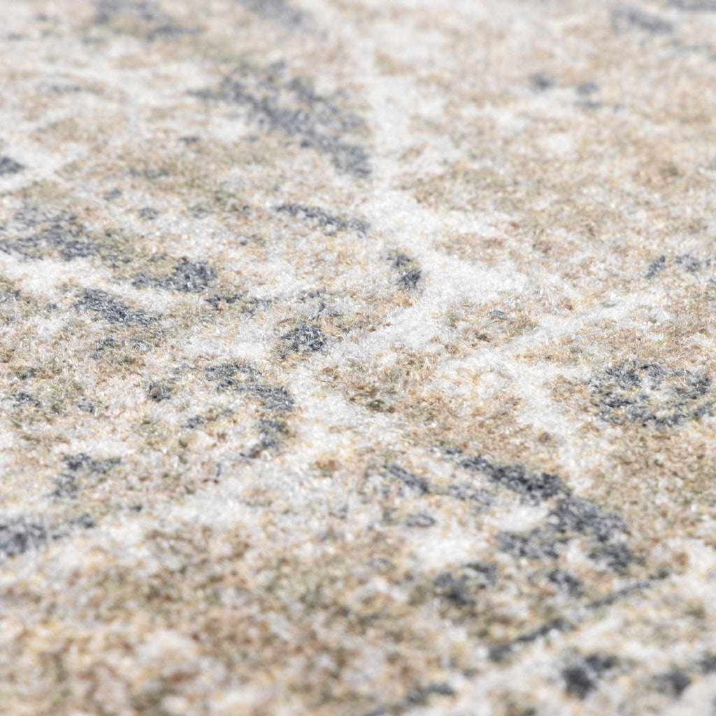 Rudo Beige Flat Pile Washable Rug – Stylish Neutral Living Room Carpet