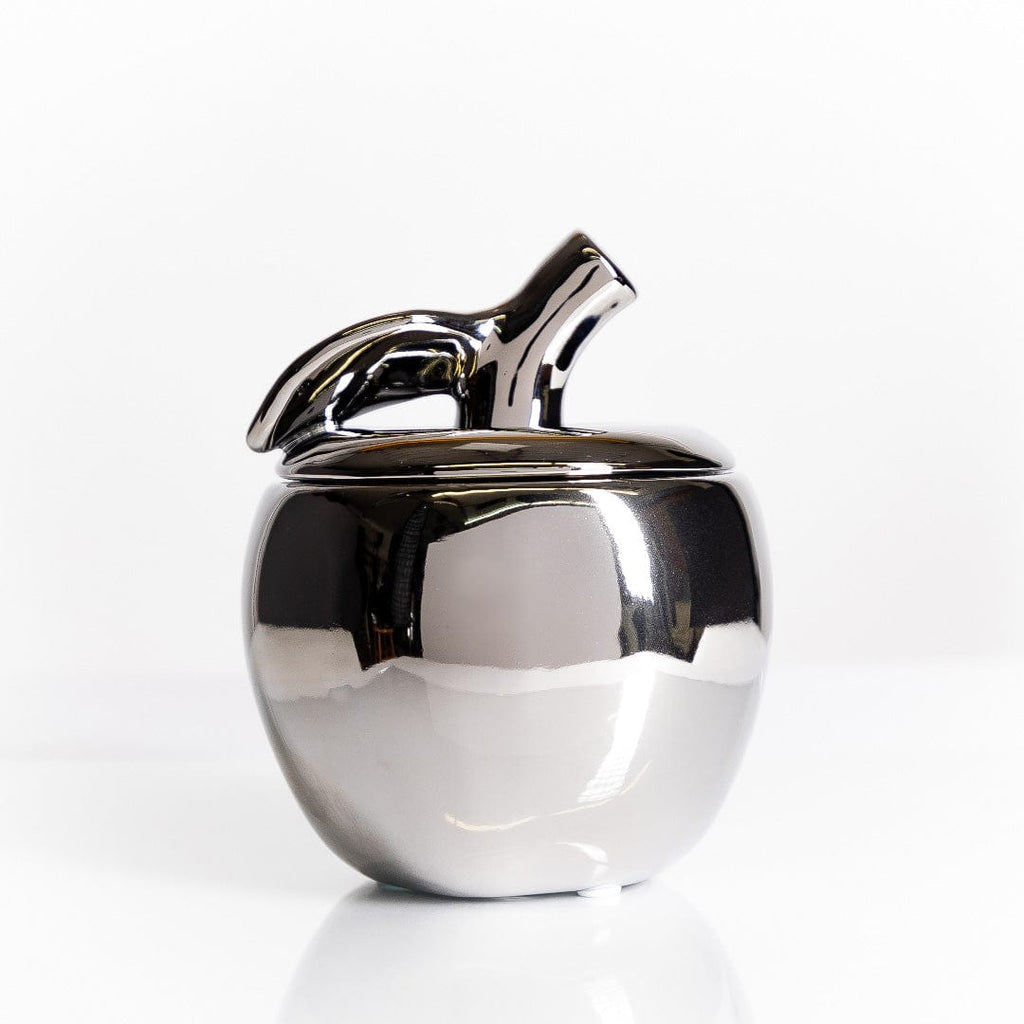 Silver Malus Apple Candle – Fruity Apple Scented Candle in Silver Design