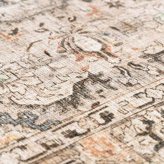 Standon Vintage Flat Pile Washable Rug – Low Pile Classic Home Carpet