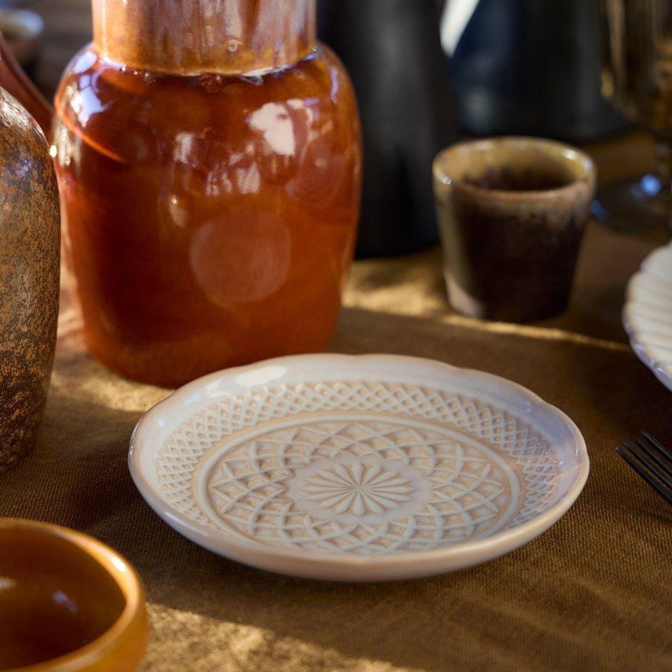 COSTA NOVA Cristal Appetizer Plate, White – Ceramic Starter Plate