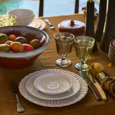 COSTA NOVA Cristal Dinner Plate, White – Timeless Ceramic Plate