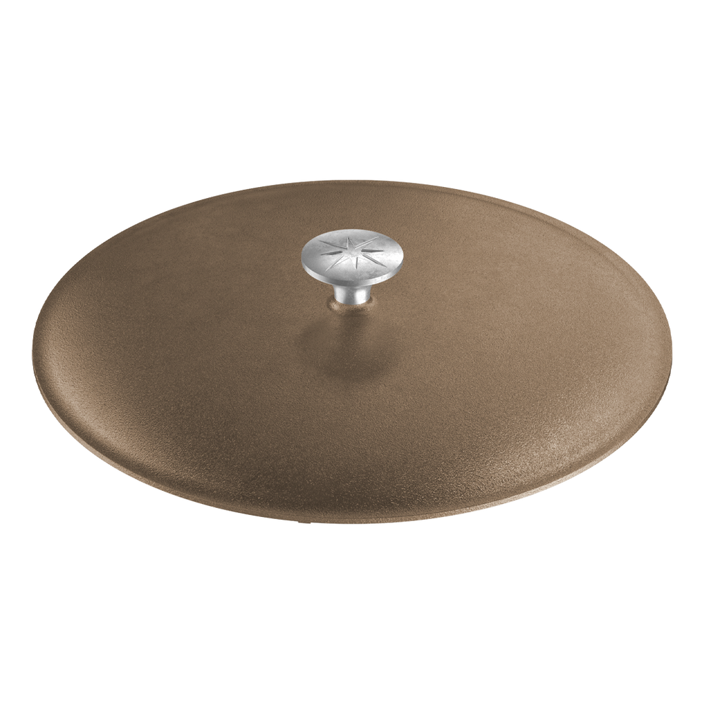 Heritage Gold 13.5-Inch Cast Iron Braiser Lid