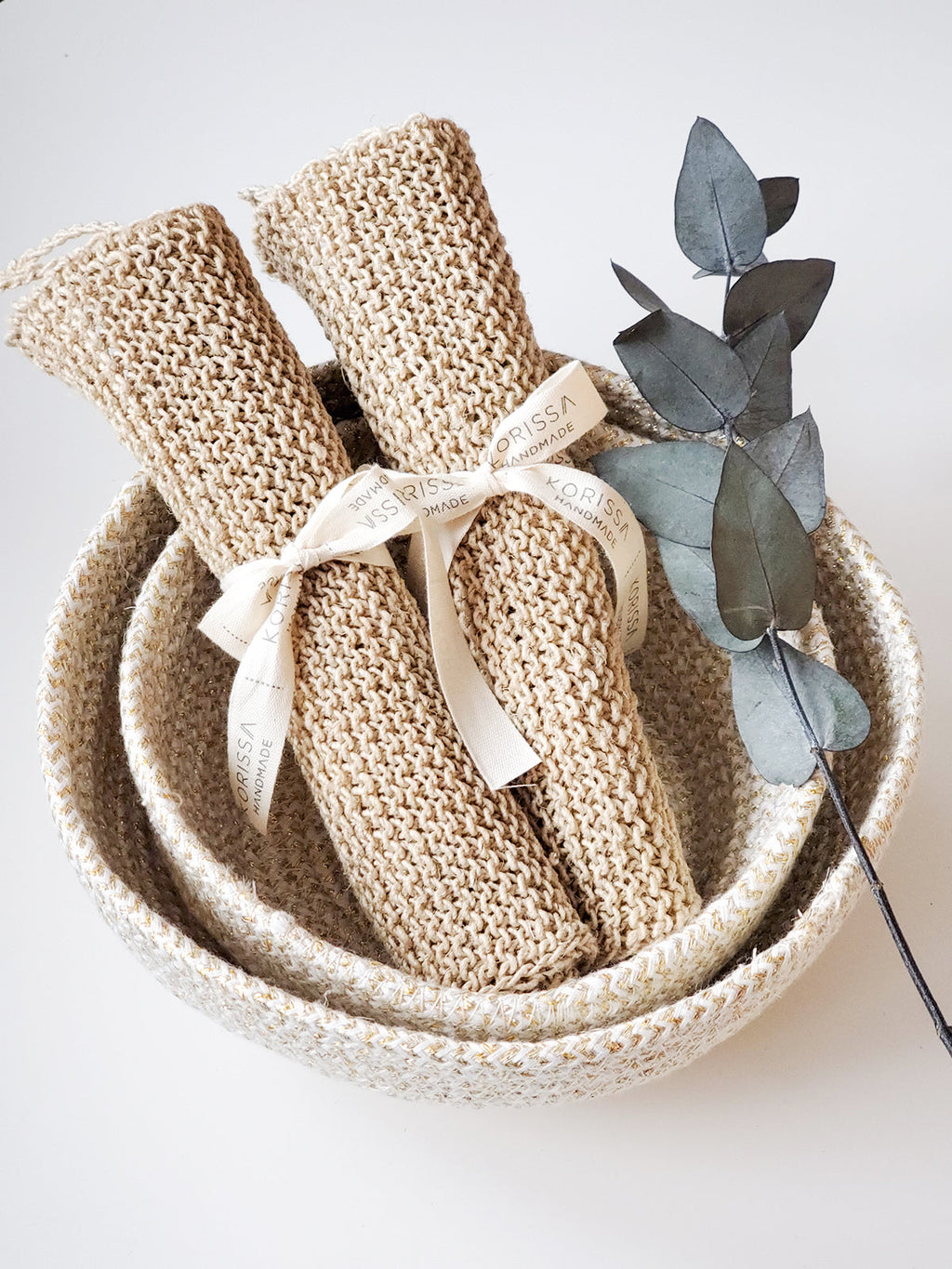 Hemp Washcloth Set (2) | Natural Exfoliating & Eco-Friendly Cloths