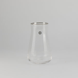 Mirral- Jug with 6 Tall glass cups - Silver
