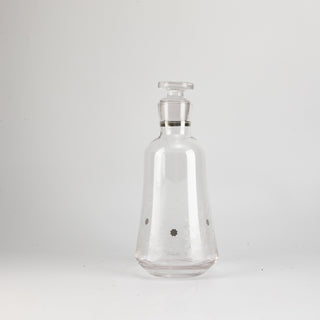 Nourhan - Jug with 6 Short glass cups - Silver