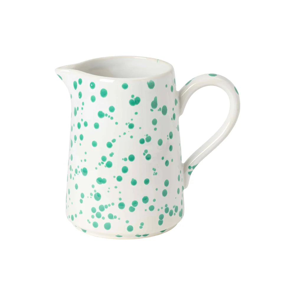 Costa Nova Rafaela Stoneware Pitcher Chamomile/ Sage Green Handmade