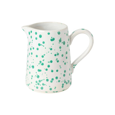 Costa Nova Rafaela Stoneware Pitcher Chamomile/ Sage Green Handmade