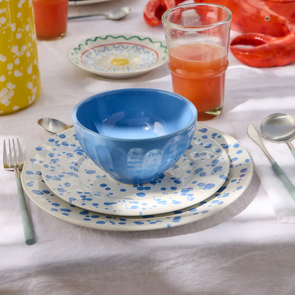 Costa Nova Rafaela Salad/ Dessert Plate - Chamomile/Cornflower Blue/Sage Green/Tangerine