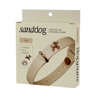 Ballon Beige Dog Collar – Premium Adjustable SandDog Collar