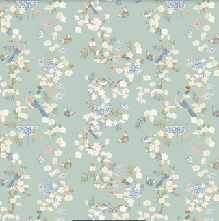 Pale Green Chinoiserie Gift Wrap | Elegant Decorative Wrapping Paper