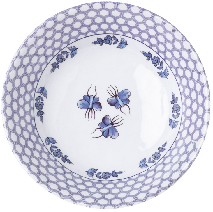 Blue & White Figurine Melamine Dinnerware Collection