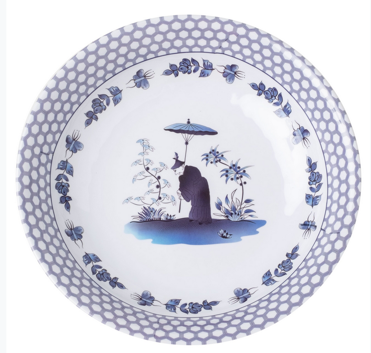 Blue & White Figurine Melamine Dinnerware Collection